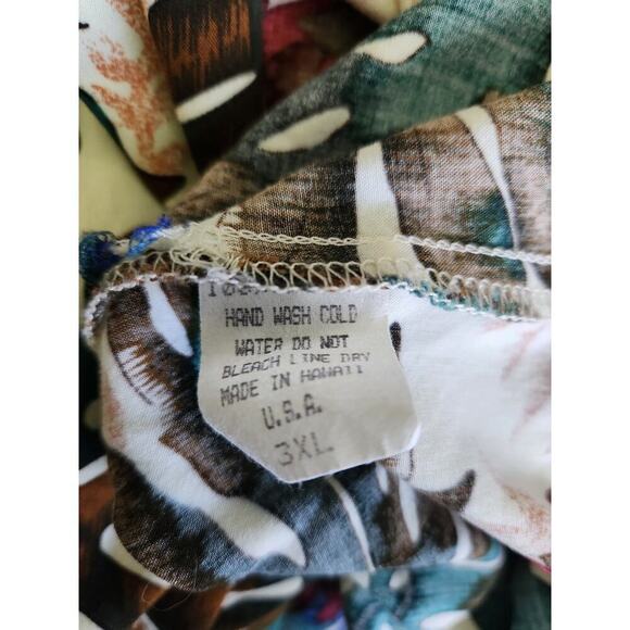 Hilo Hattie tropical Midi Dress sz 3X made in Hawaii artsy beachy flowy - Picture 5 of 7